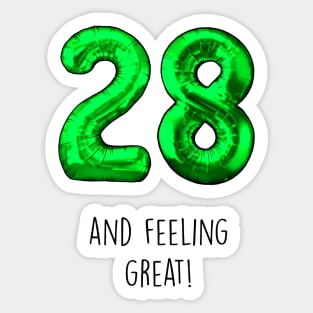 28 Feeling Great Sticker